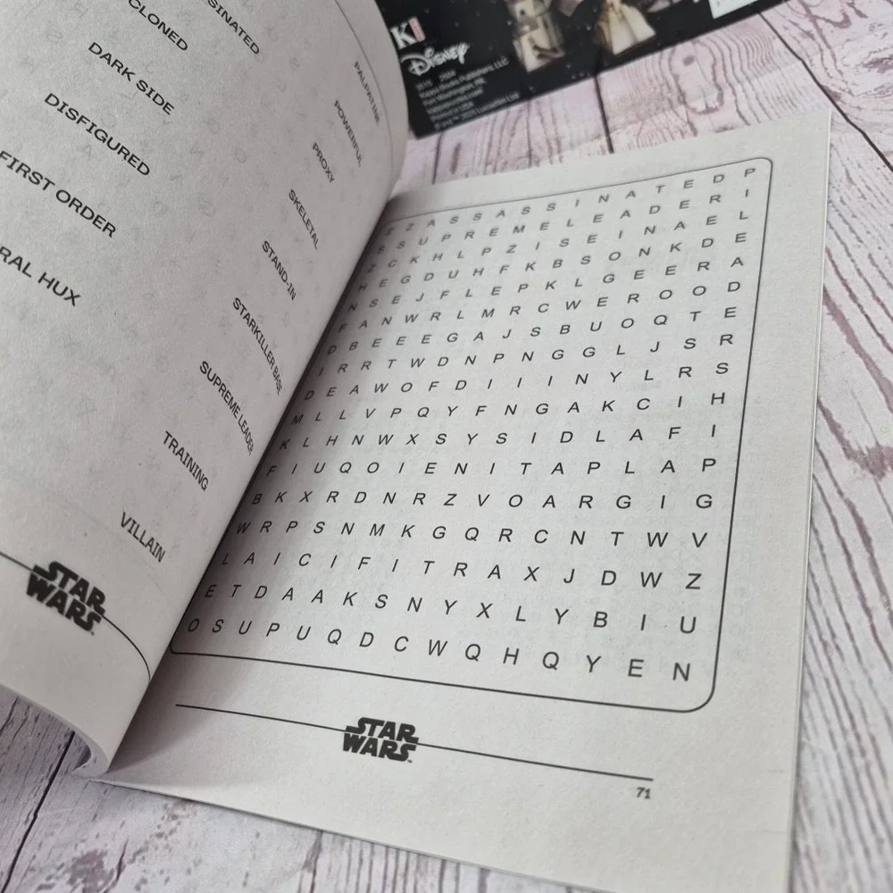 Star Wars Word-Finds Puzzle Book~Braintainment~ Volume 1&2~2 Books